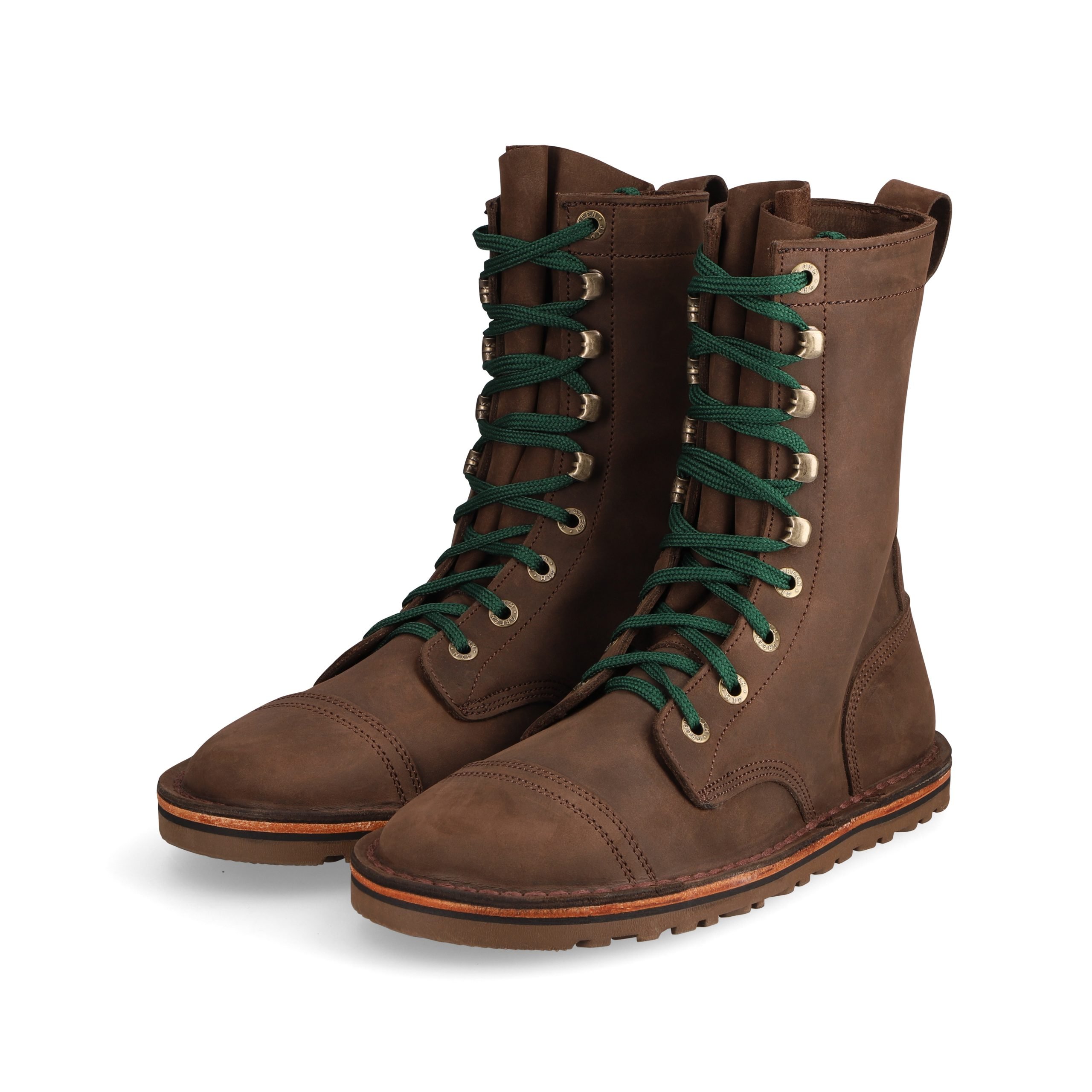 Houston Brown Jim Green Barefoot African Trooper Boots | 7310495-JZ