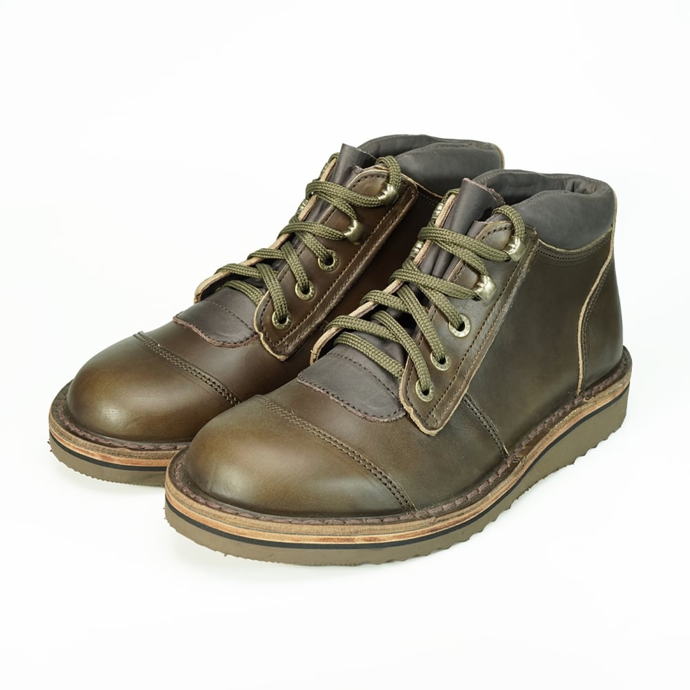 Olive Brown Jim Green African Ranger - Leather Midsole Boots | 8170956-IU