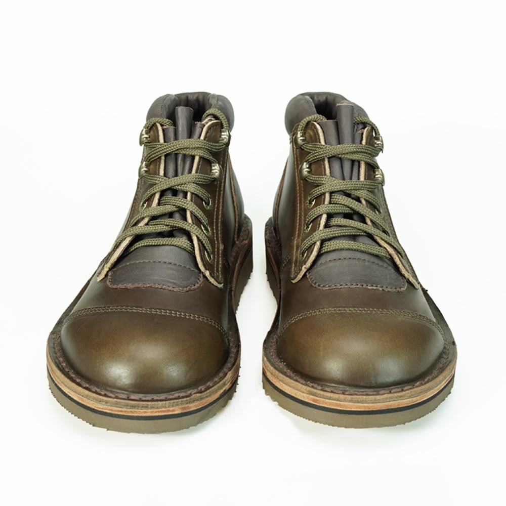 Olive Brown Jim Green African Ranger - Leather Midsole Boots | 8170956-IU