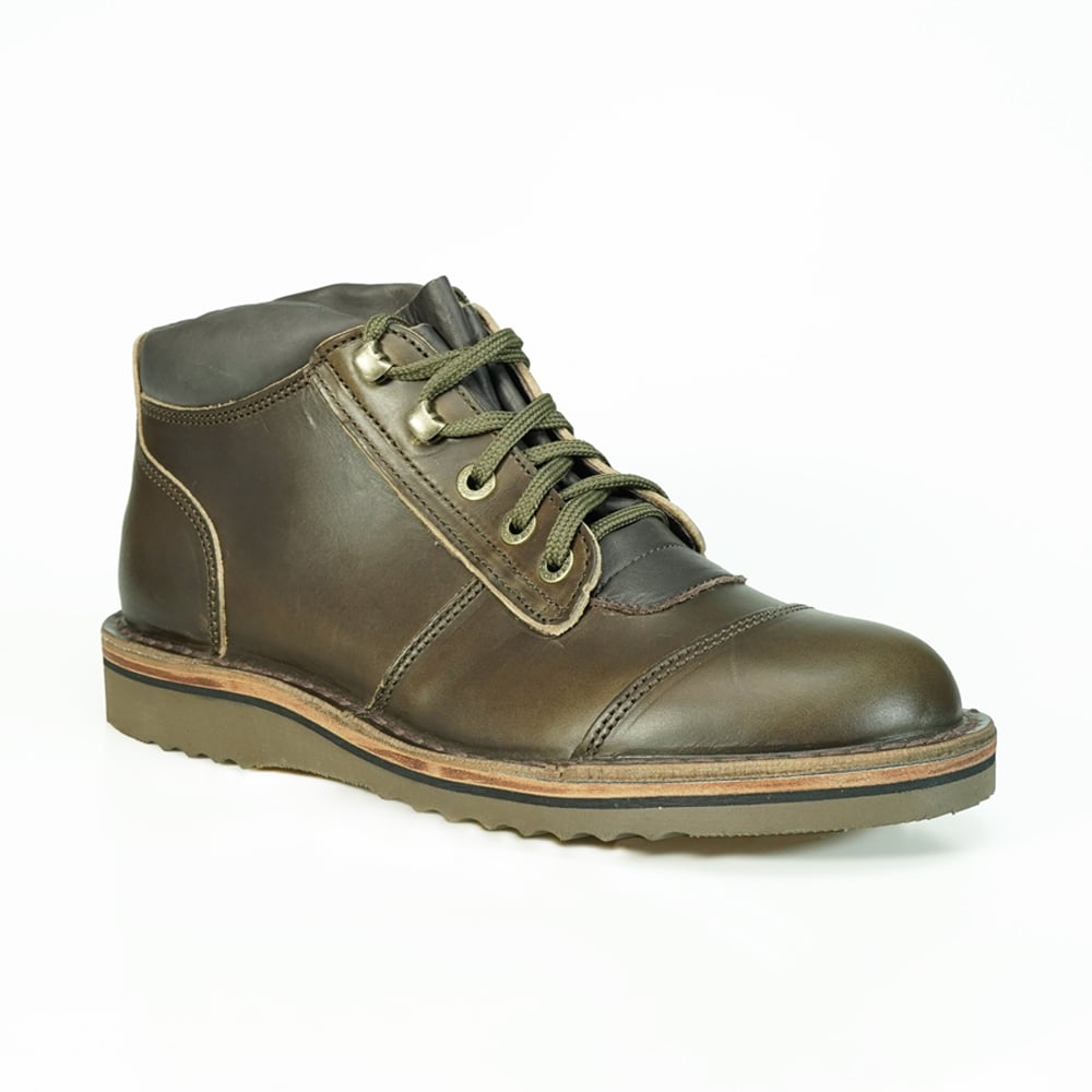 Olive Brown Jim Green African Ranger - Leather Midsole Boots | 8170956-IU