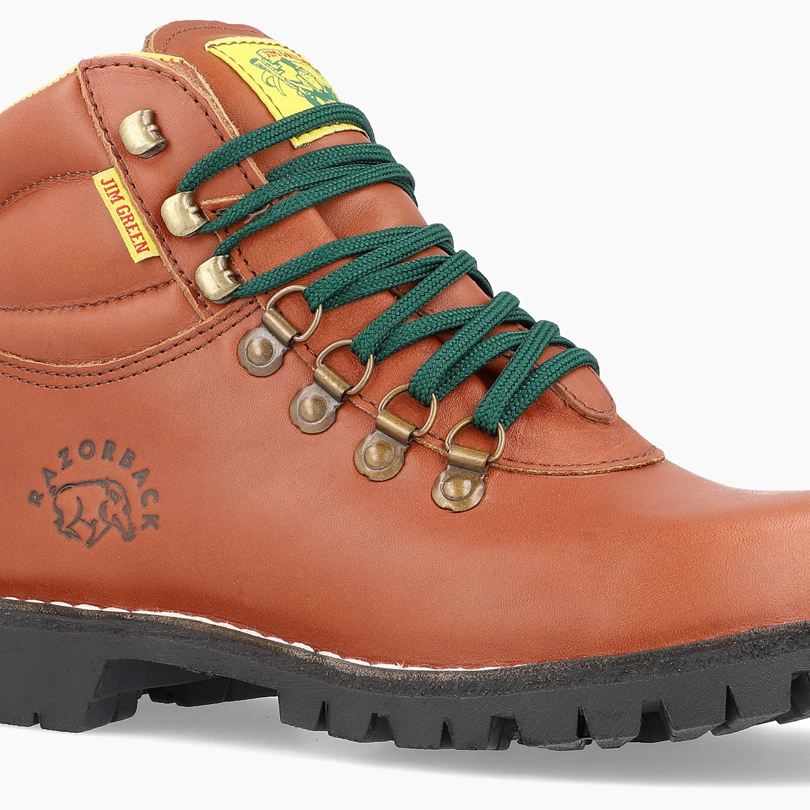 Tan Jim Green Razorback Boots | 6905127-ZJ